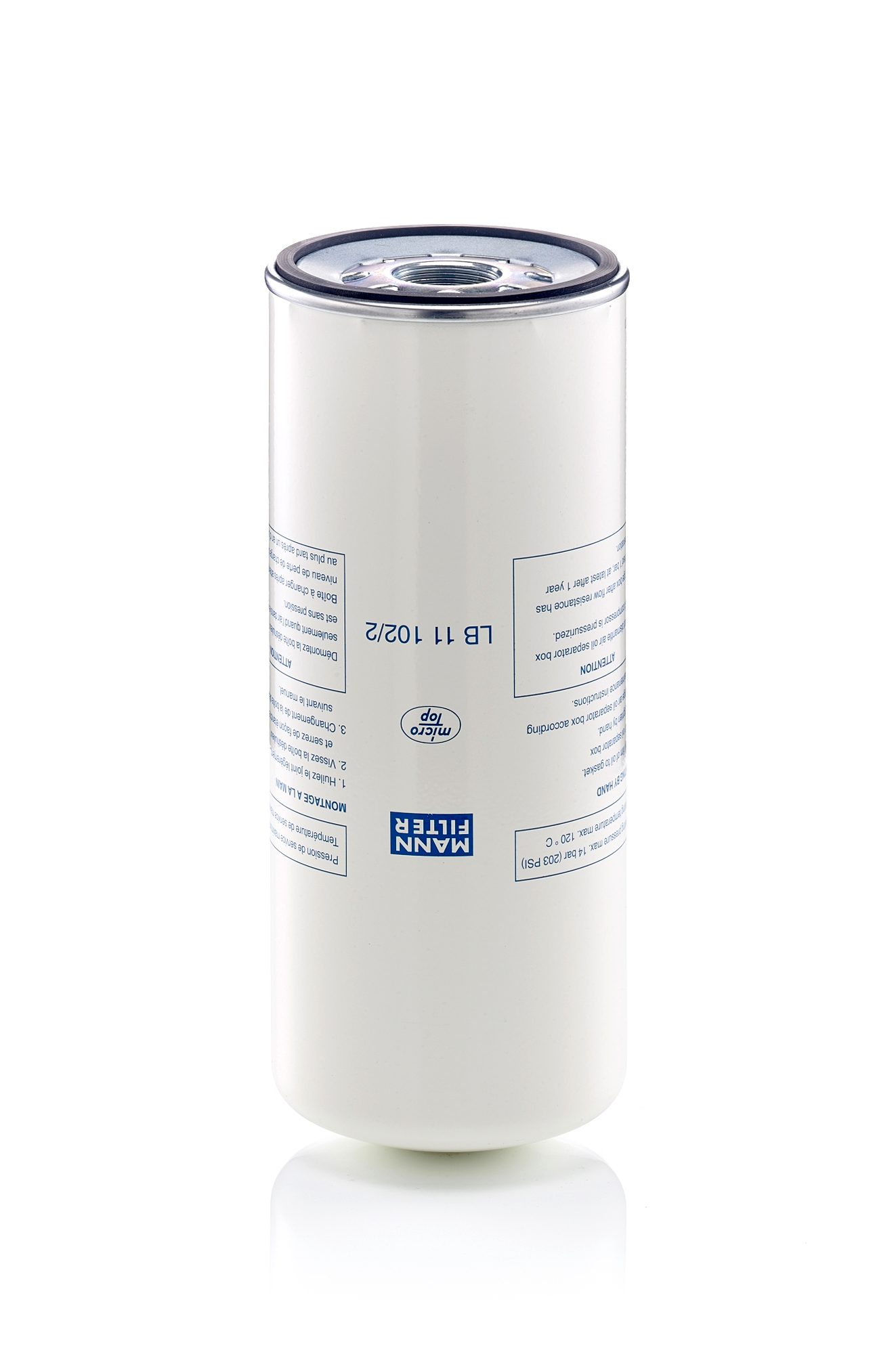 LB 11 102/2 - Basınçlı havayı yağdan arındırma -  MANN FILTER